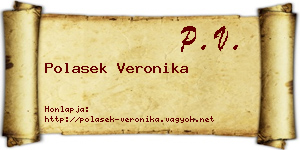 Polasek Veronika névjegykártya